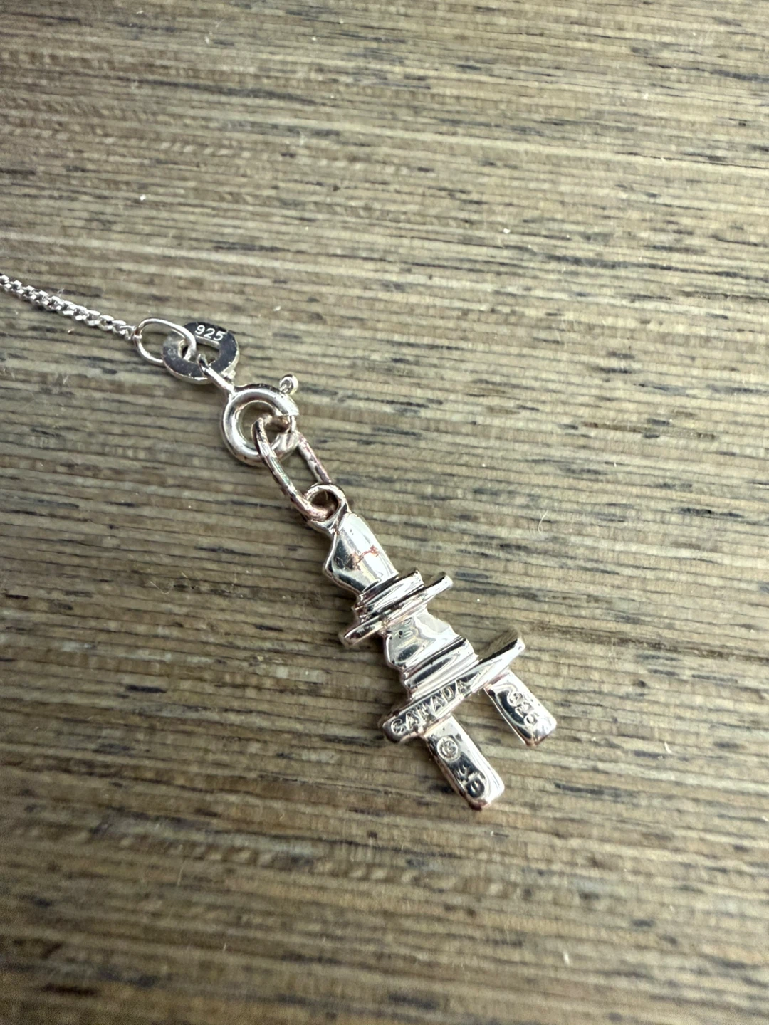 Inukshuk 0.925 sterling silver necklace - photo 5