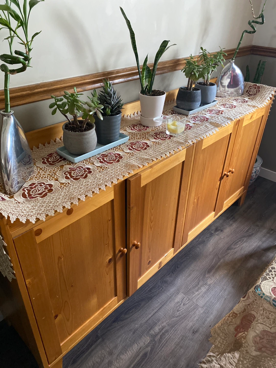 Wooden Cabinet with 4 Doors
