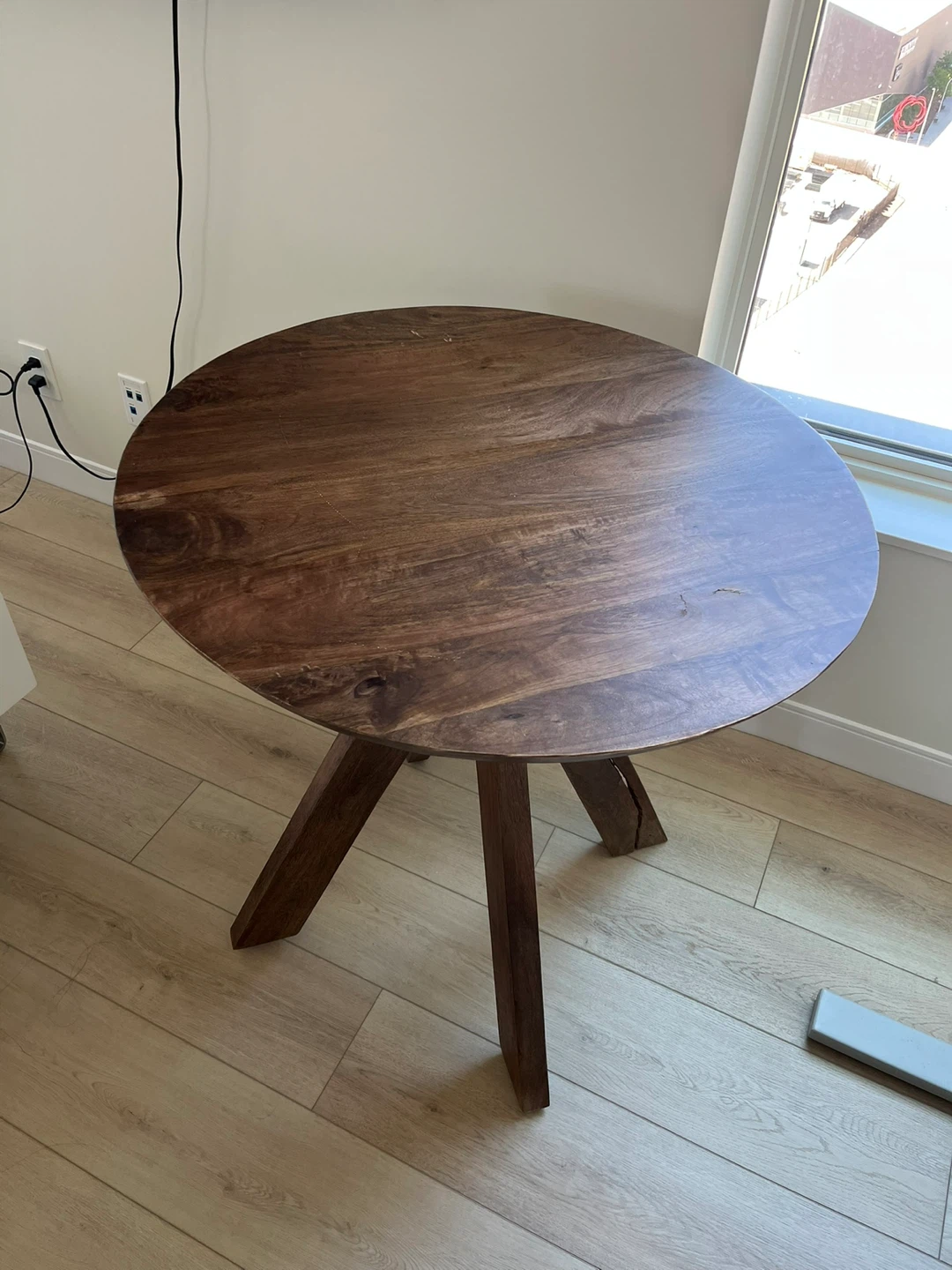 Wooden Round Side Table