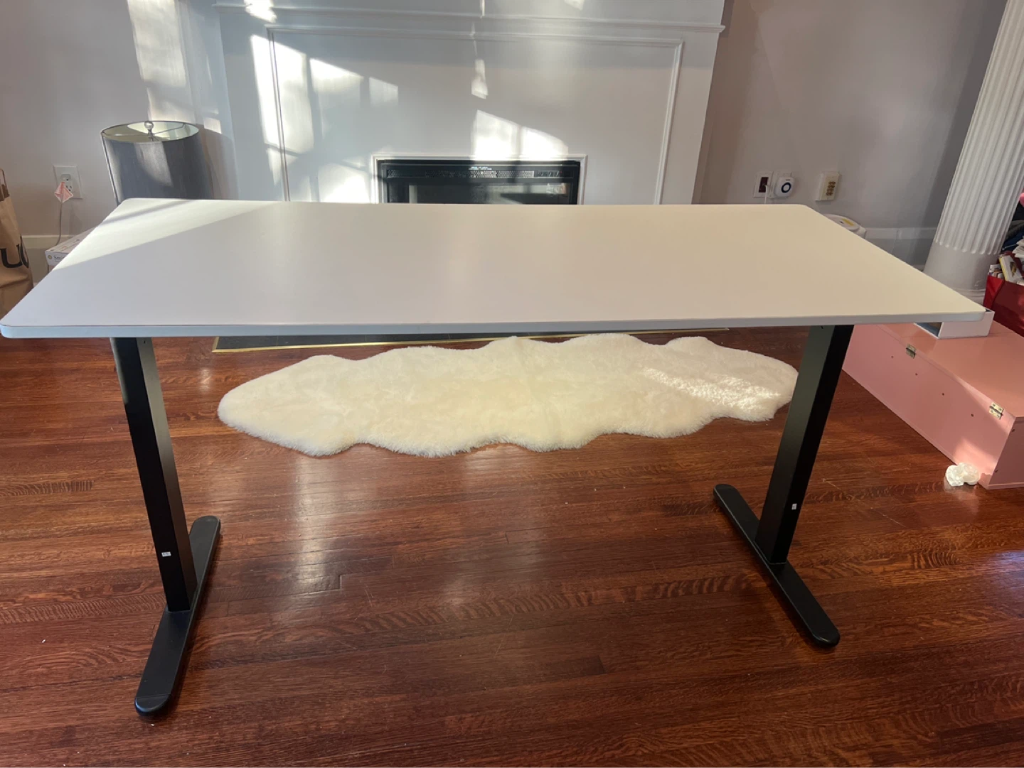 IKEA Adjustable Standing Desk – White/Black