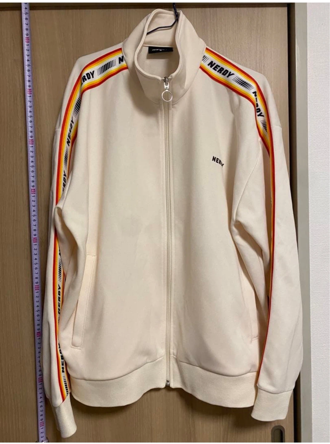 Nerdy Track Jacket Cream Rainbow Stripe