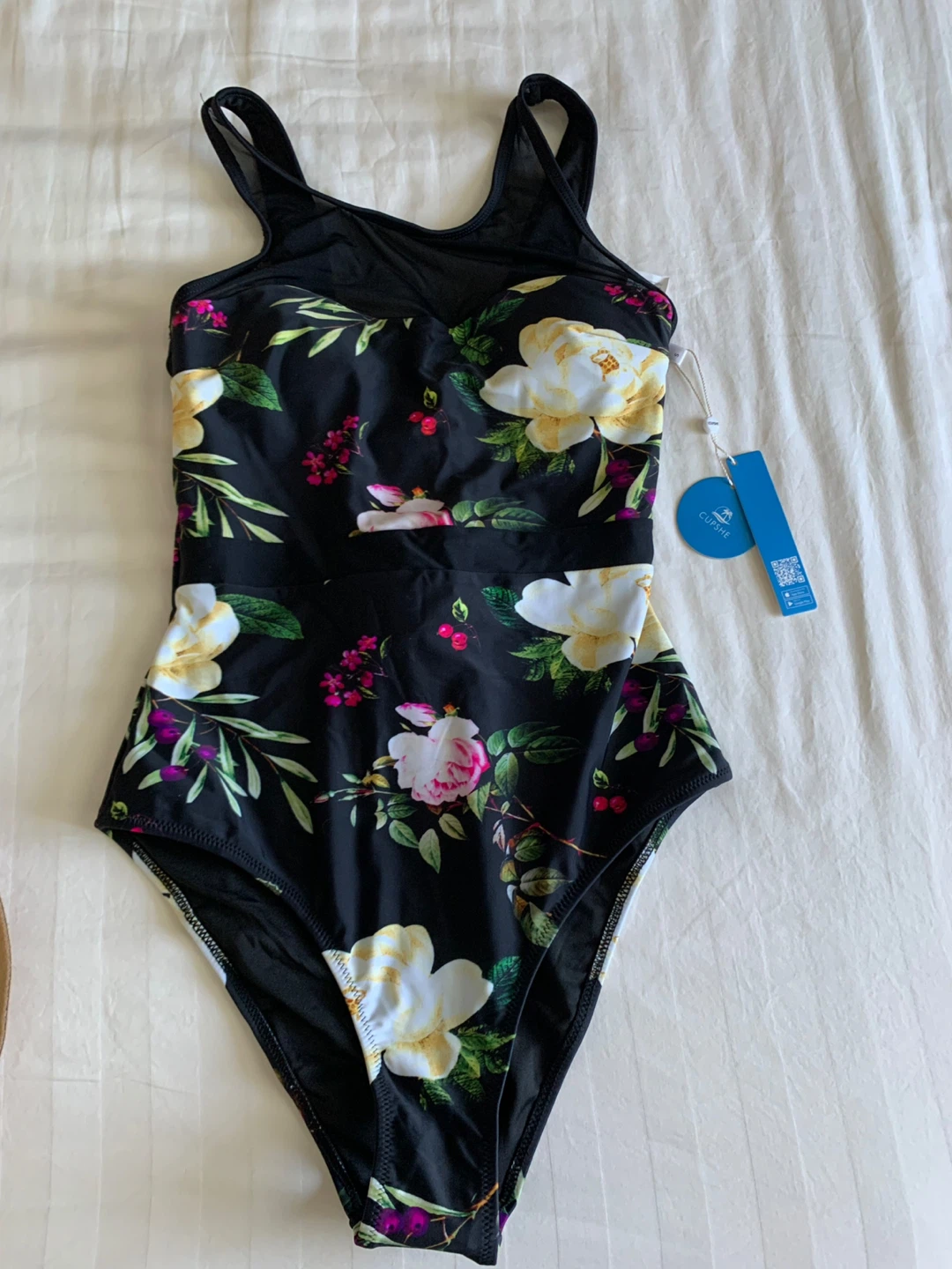 Cupshe Floral One-Piece Swimsuit Size S