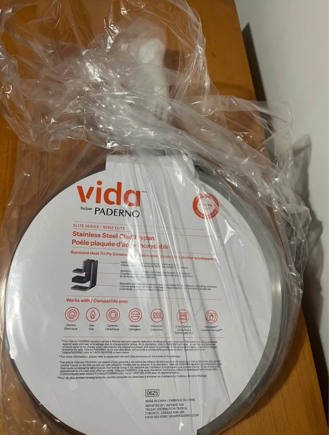 Vida Stainless Steel Frypan**Unused**