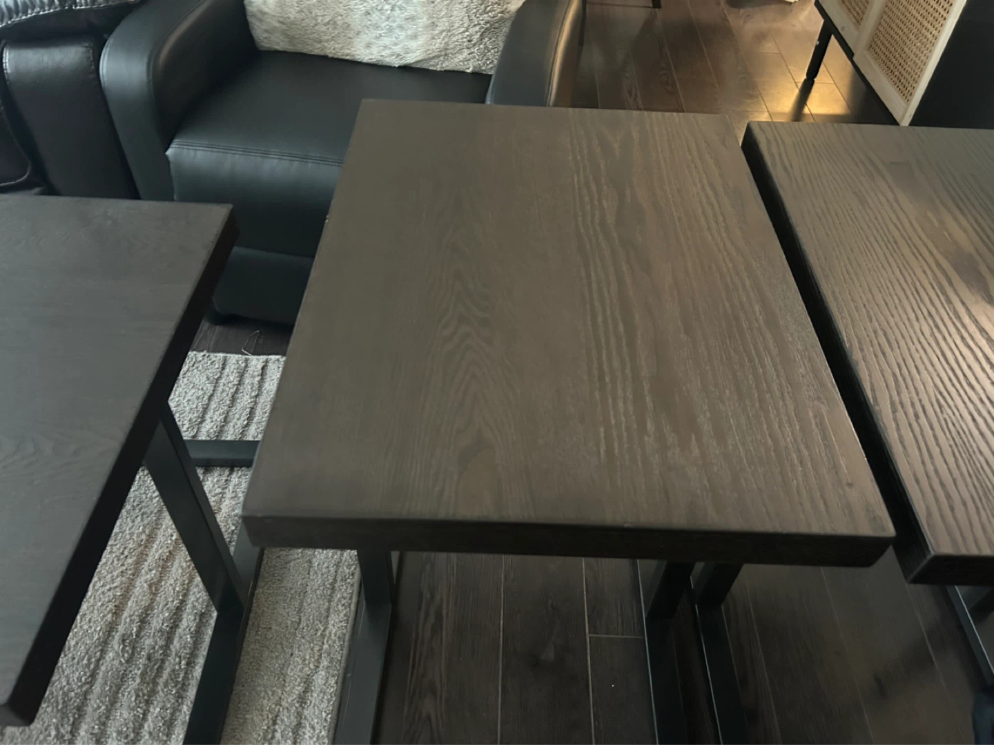 Dark Wood C-Table Set - photo 4