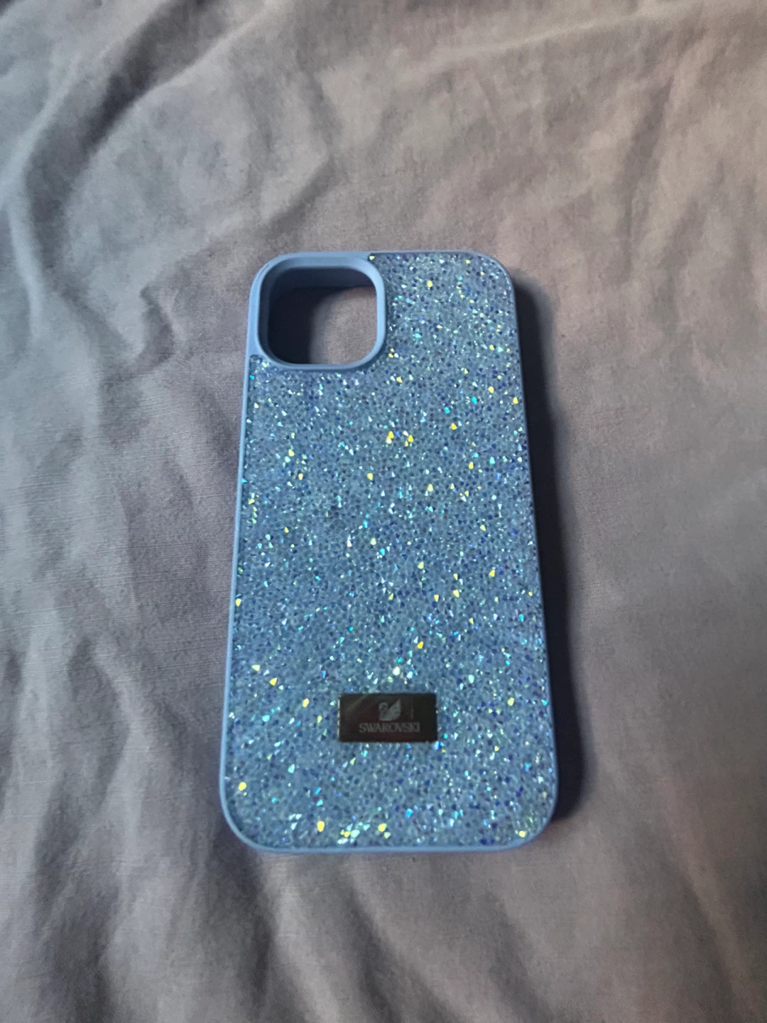 Swarovski Glitter Phone Case - Light Blue