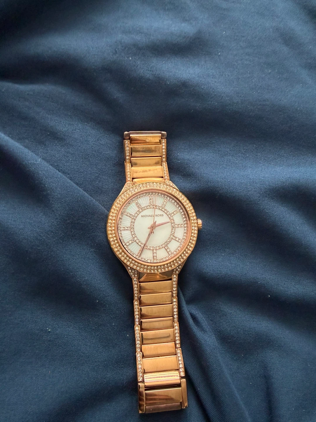 Michael Kors Rose Gold Watch with Crystals