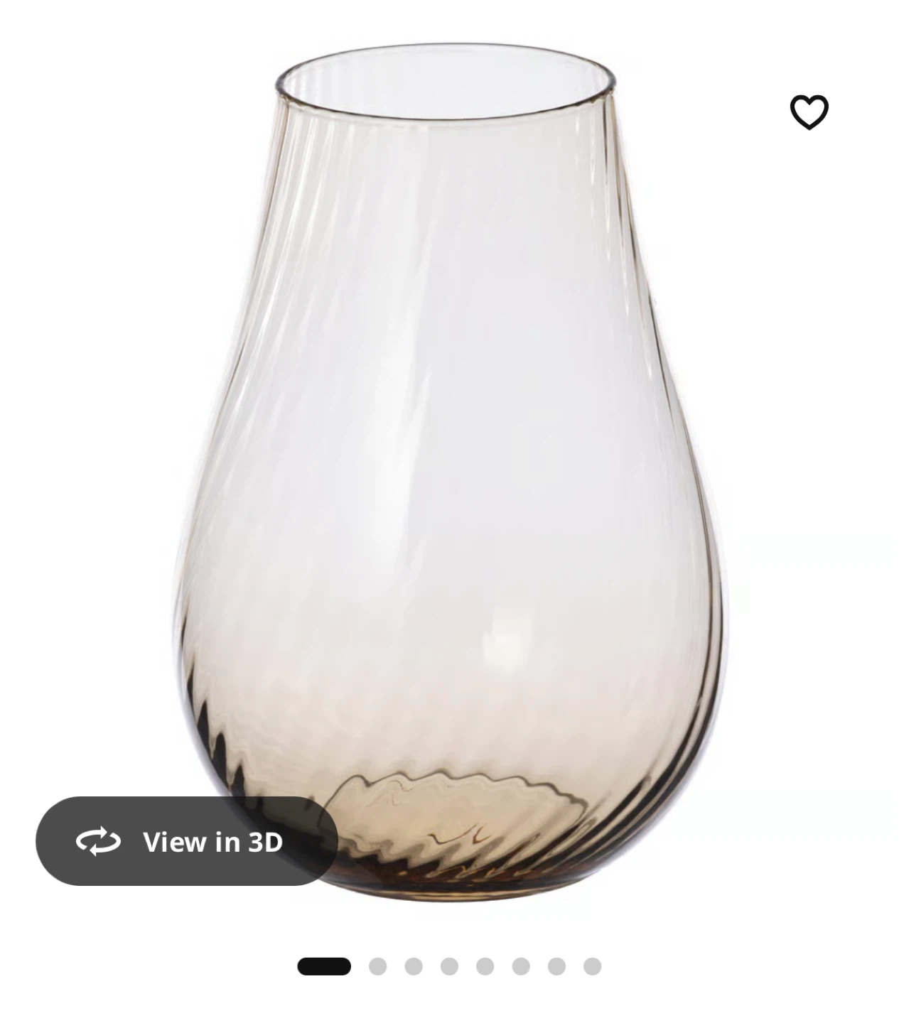 NEW✨Vase Glass Light Brown - photo 3