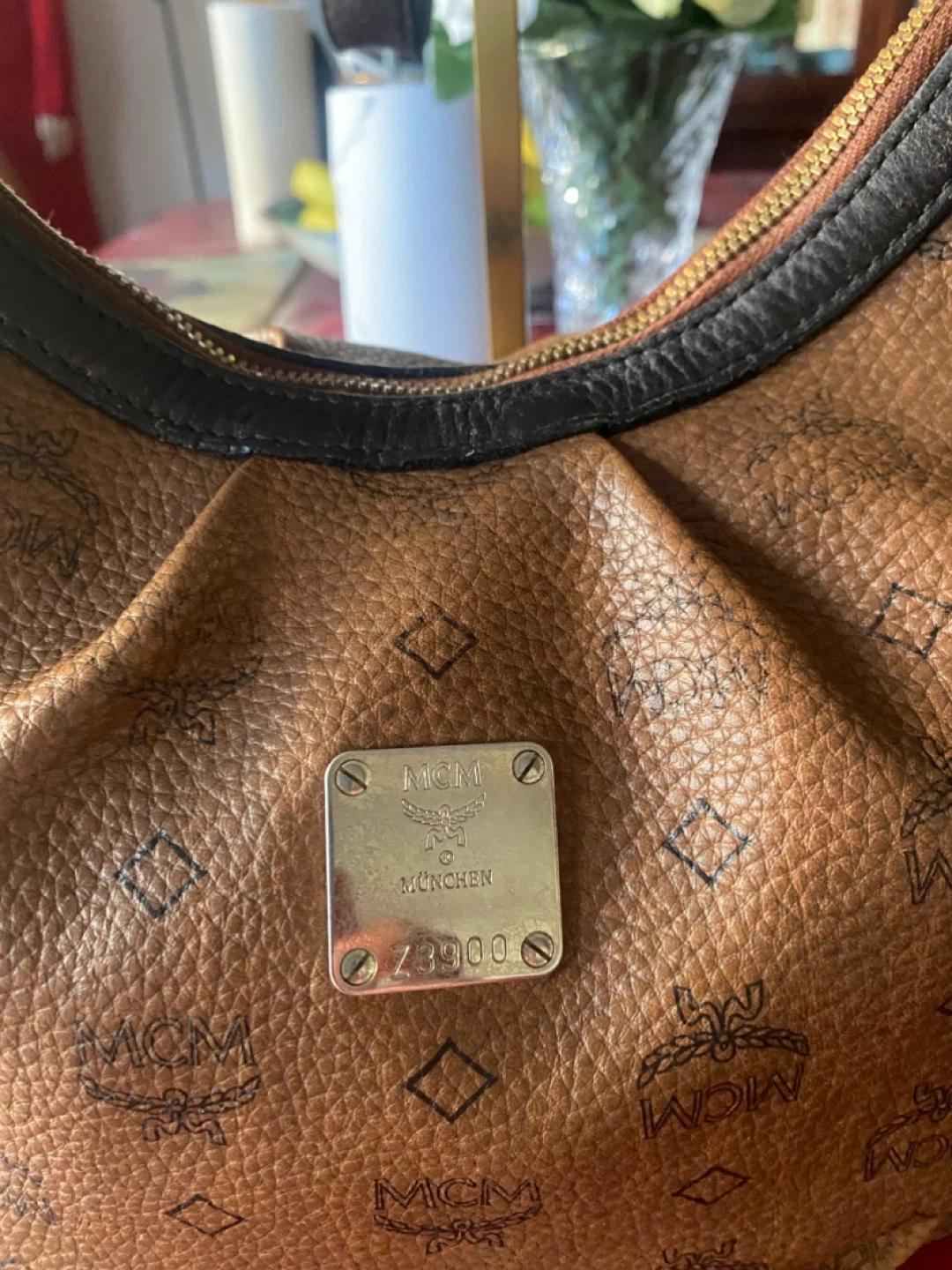 MCM Brown Monogram Hobo Bag - photo 2