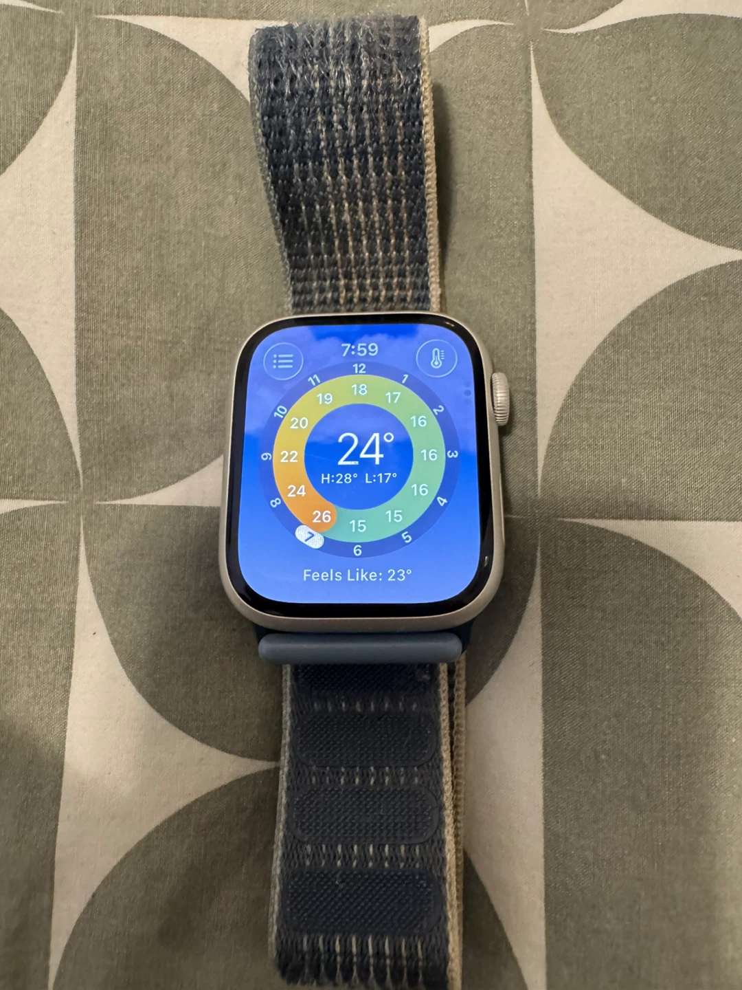 Apple Watch 8 with Storm Blue Sport Loop Band - photo 2