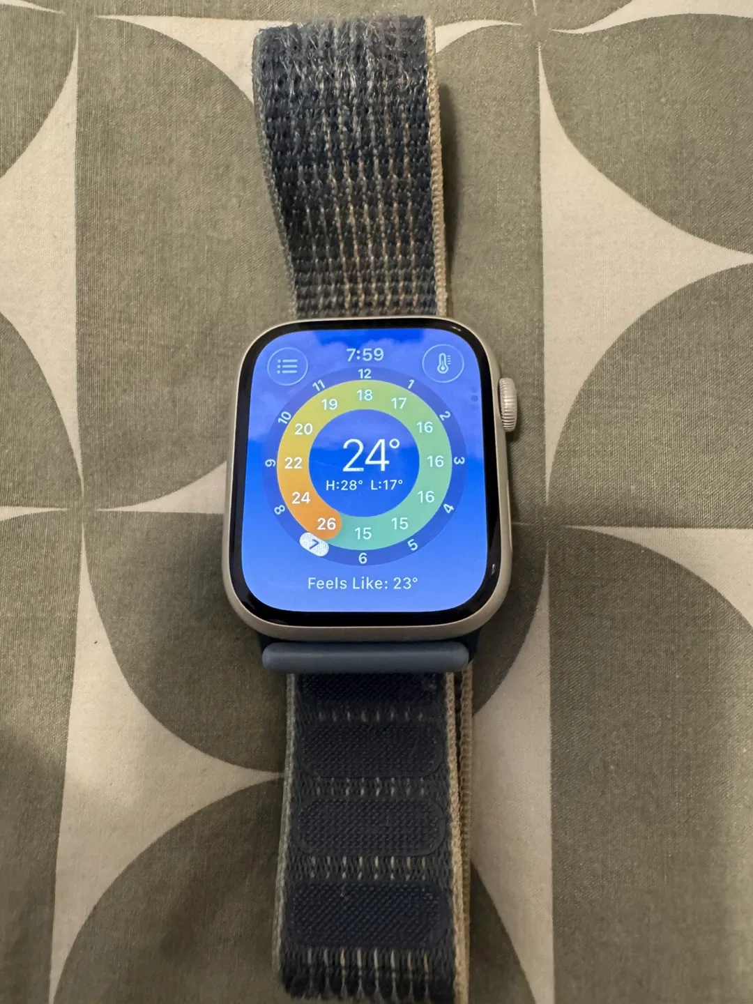 Apple Watch 8 with Storm Blue Sport Loop Band - photo 2