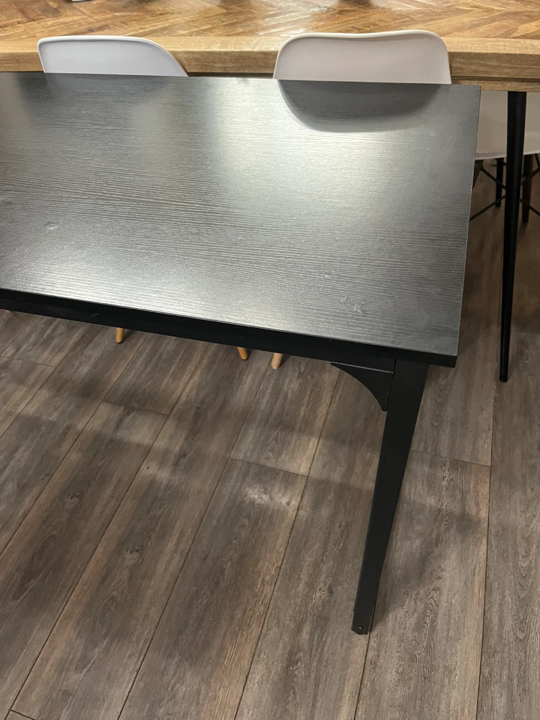 Black/brown Dining Table/ desk - photo 4
