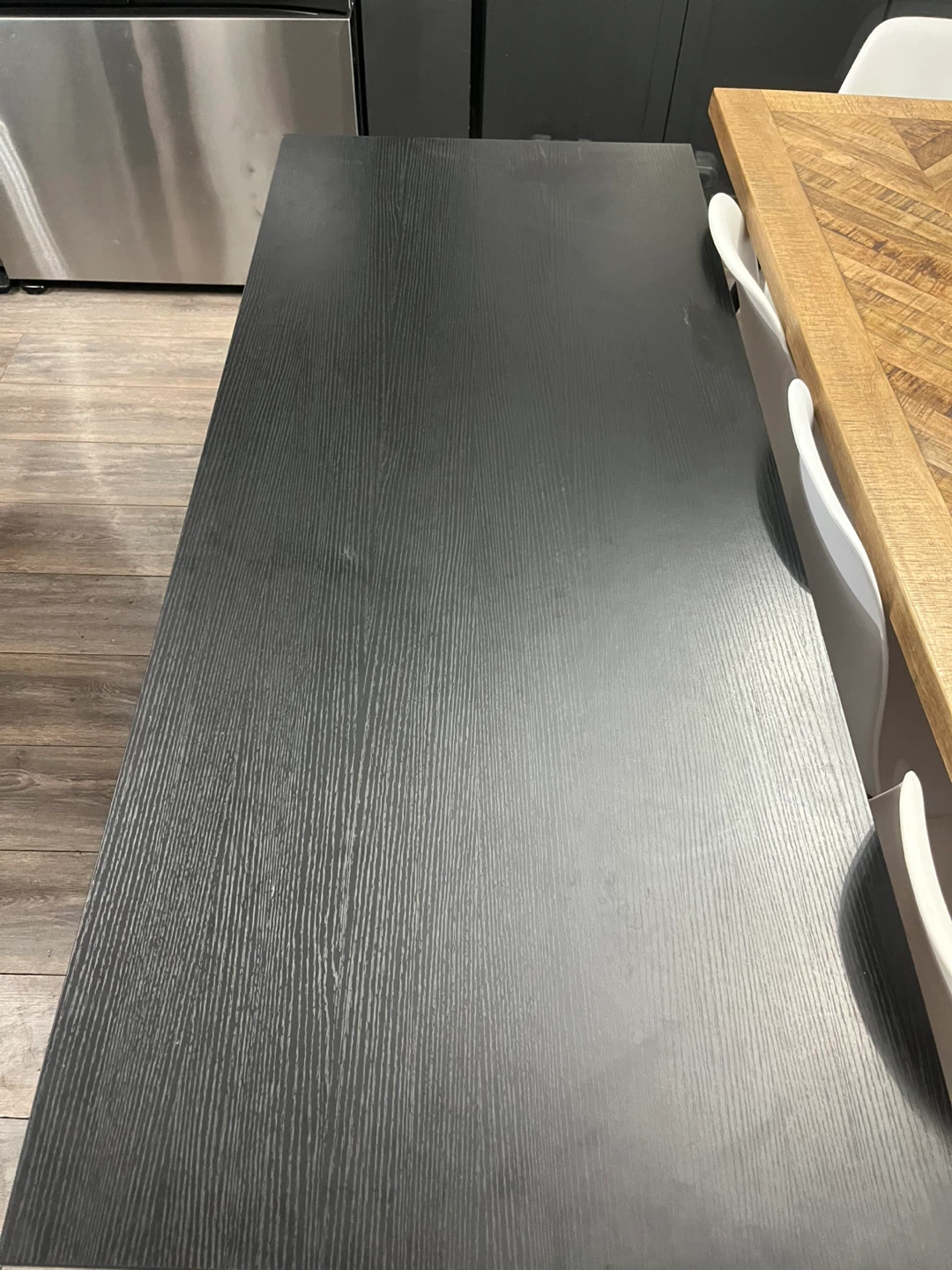 Black/brown Dining Table/ desk - photo 2