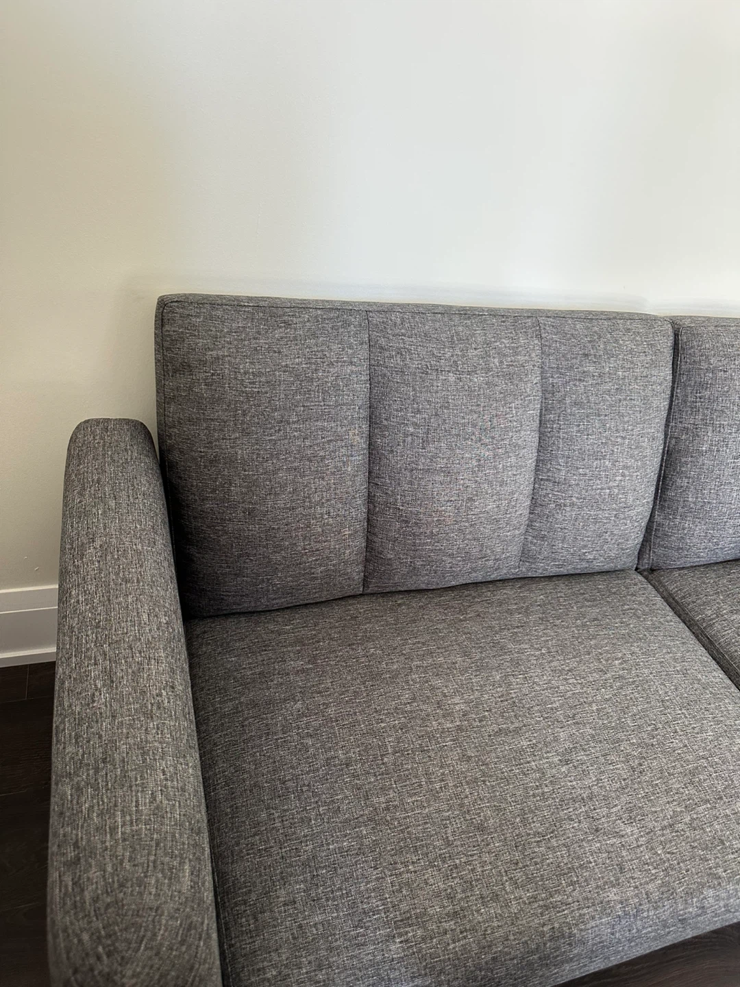 Grey Tufted Sofa - photo 3