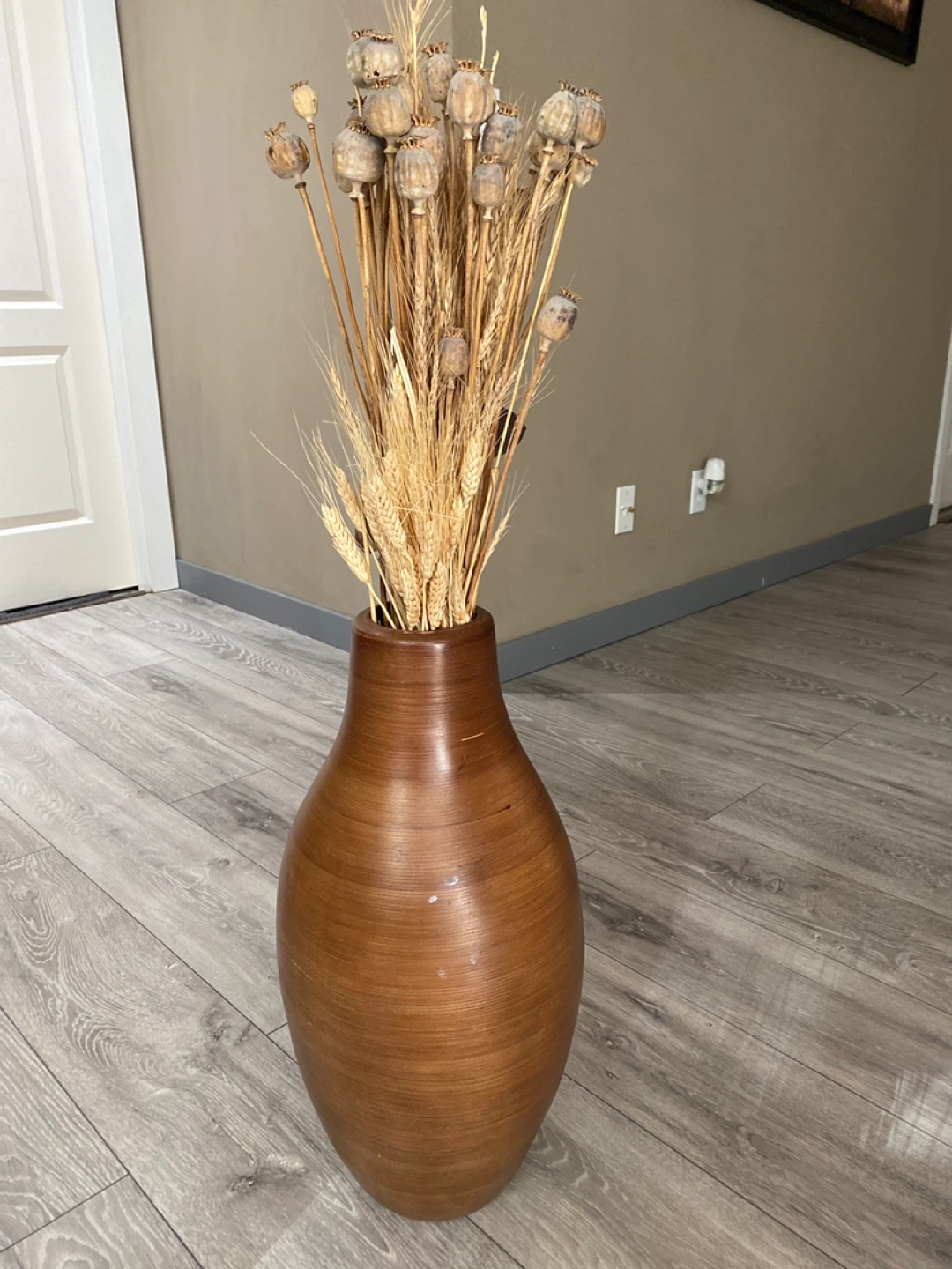 Dried Floral Arrangement with Vase
