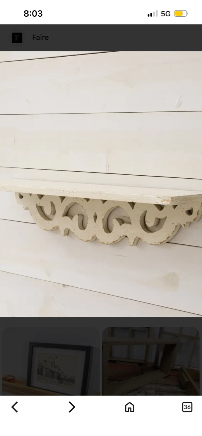 New Decorative Shelf 26”x6”x6”