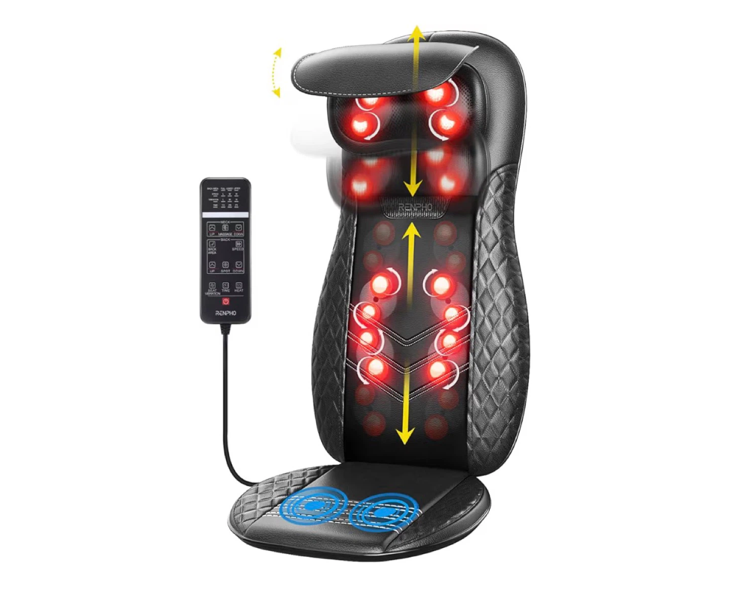 RENPHO Full-Back Shiatsu Massage Seat Cushion