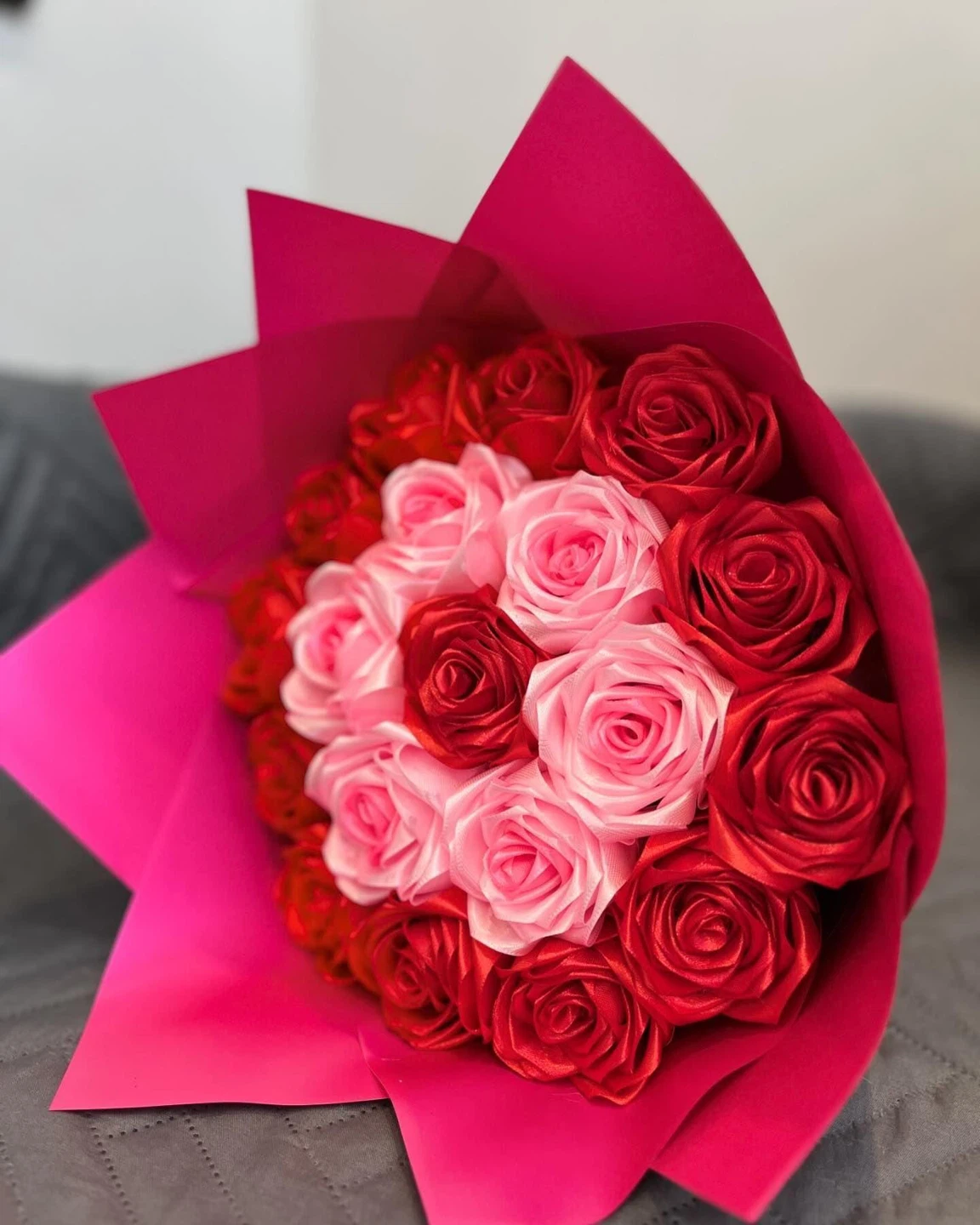 Handmade Satin Rose Bouquet - photo 4