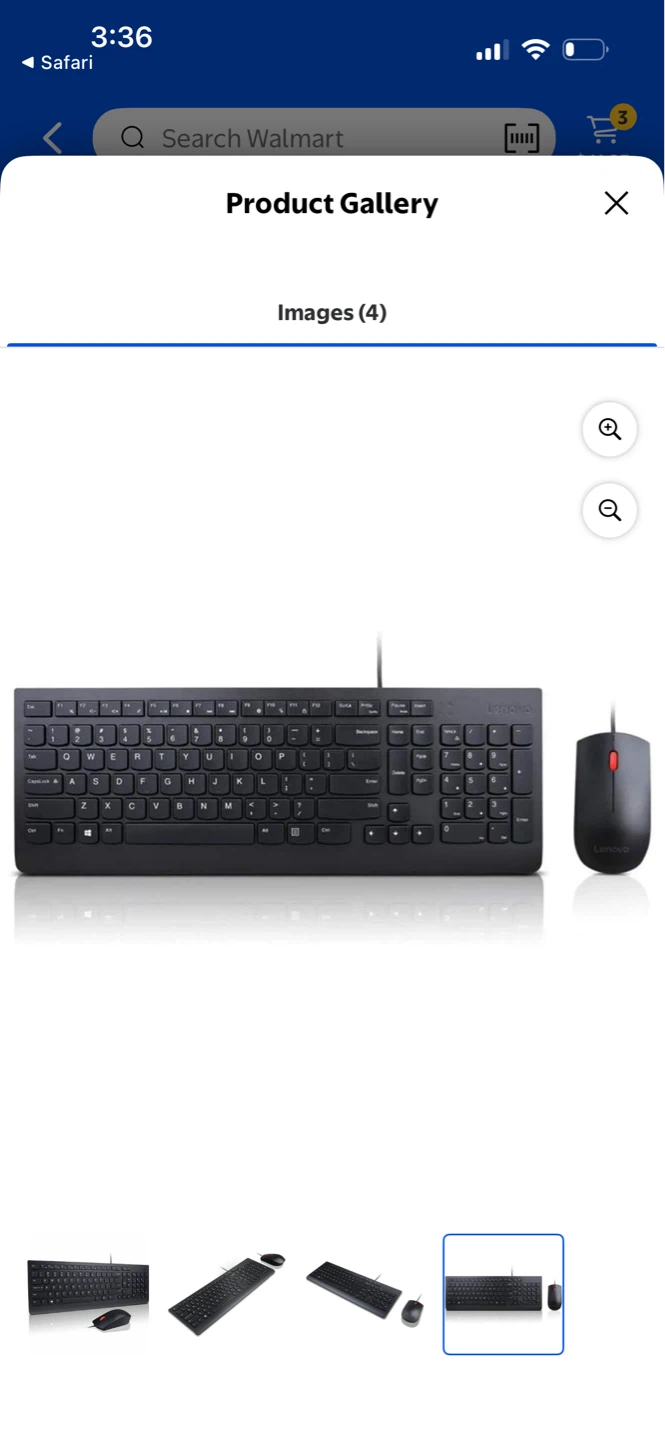 Lenovo Wired Keyboard & Mouse Combo - photo 2