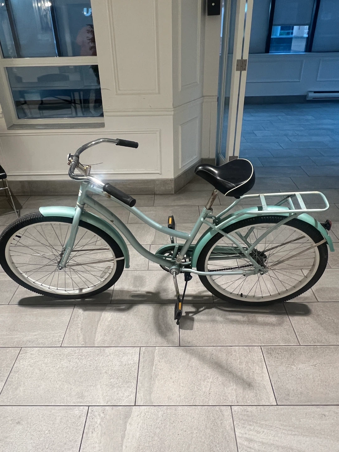 Mint Green Classic Beach Cruiser Bicycle - photo 4