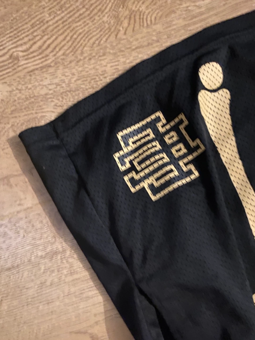 Ee Black Bone Graphic Mesh Shorts Size L - photo 2