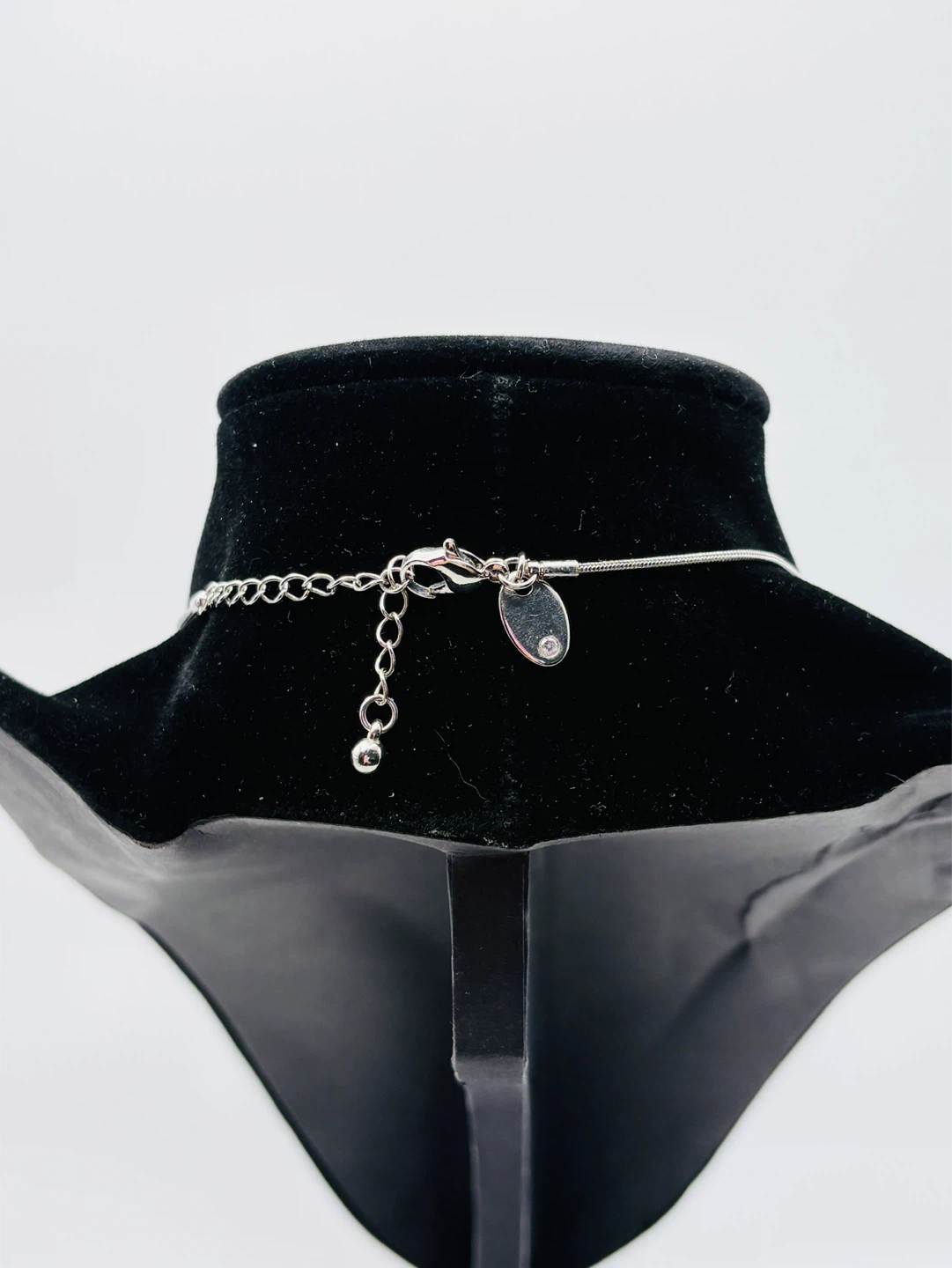 Vintage Glass Heart Flower Pendant Necklace with Beads - photo 4