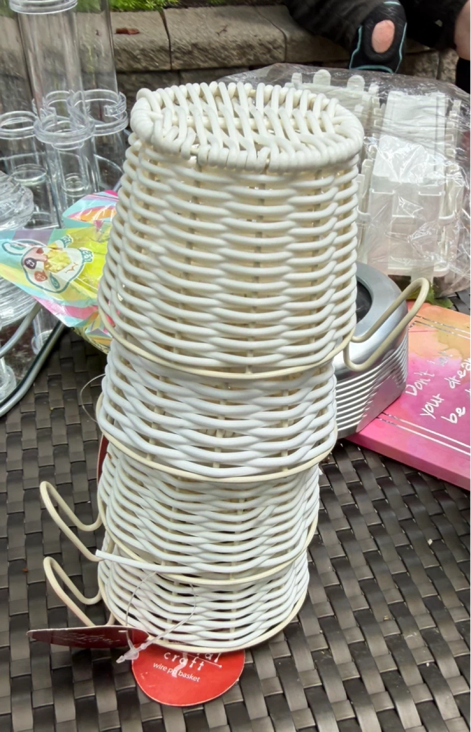 Craft wire mini basket