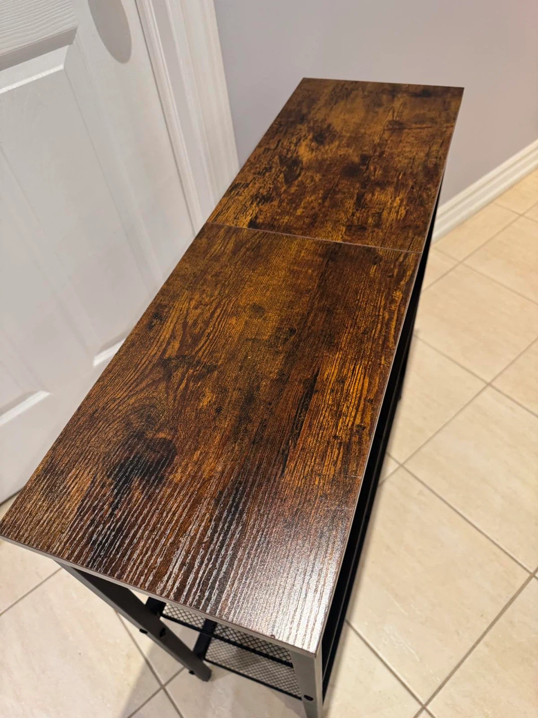 Narrow Console Table with Shelves - photo 3