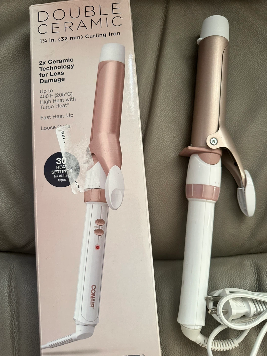 Conair Double Ceramic Curling Iron 1 1/4 inch