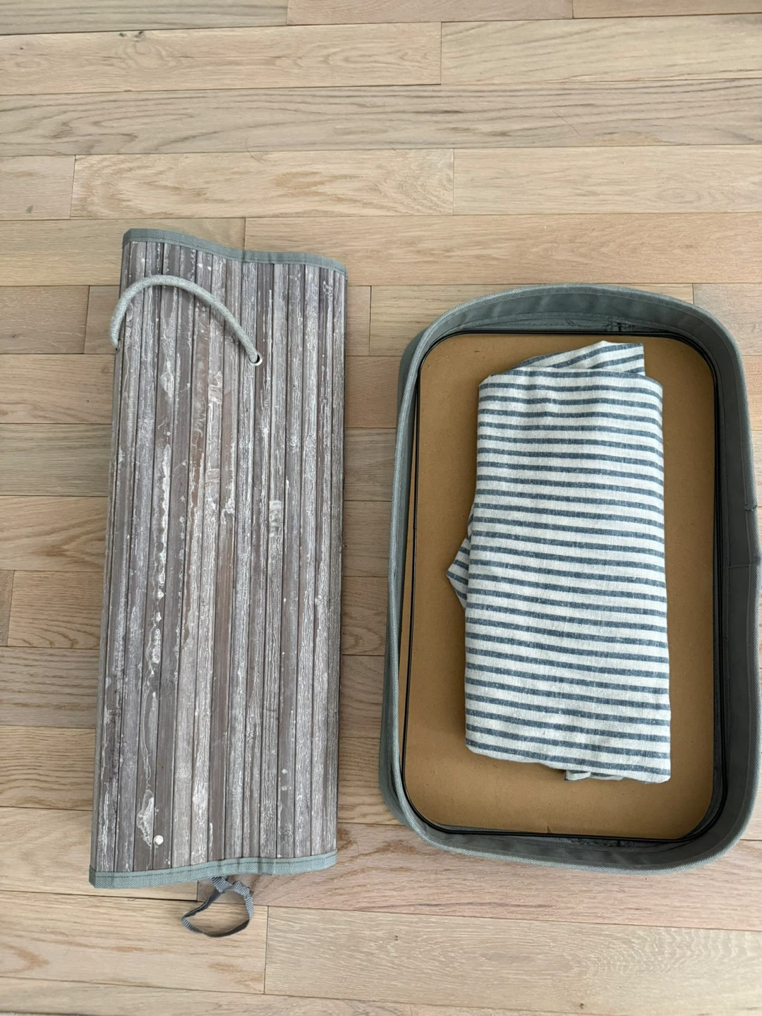 Bamboo Laundry Hamper with Lid - photo 4