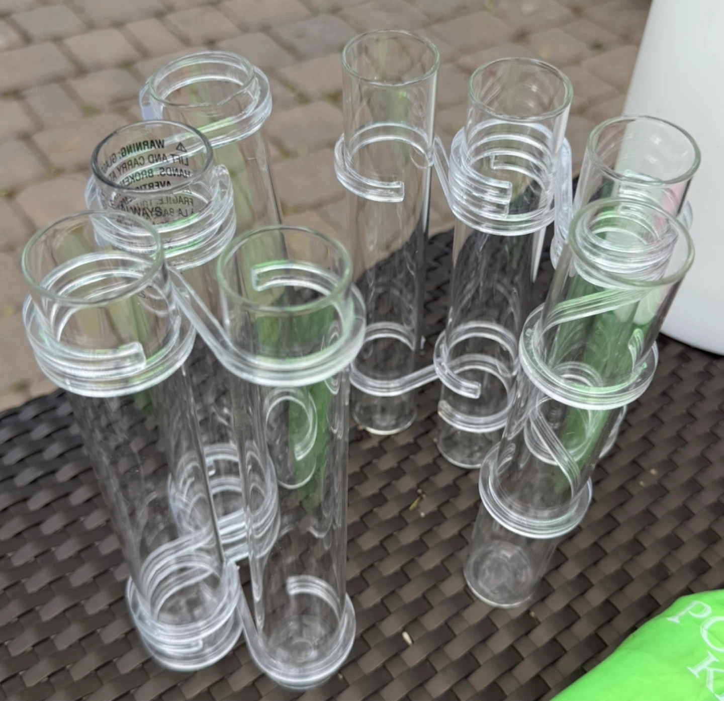 Set of 7 Clear Plastic Shot Glasses - photo 2