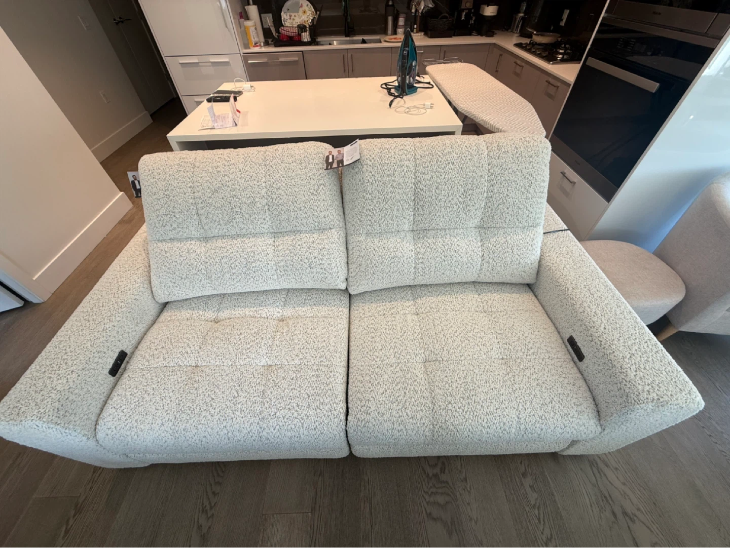 Brand New Tagged SCOTT LIVING White Textured Sofa