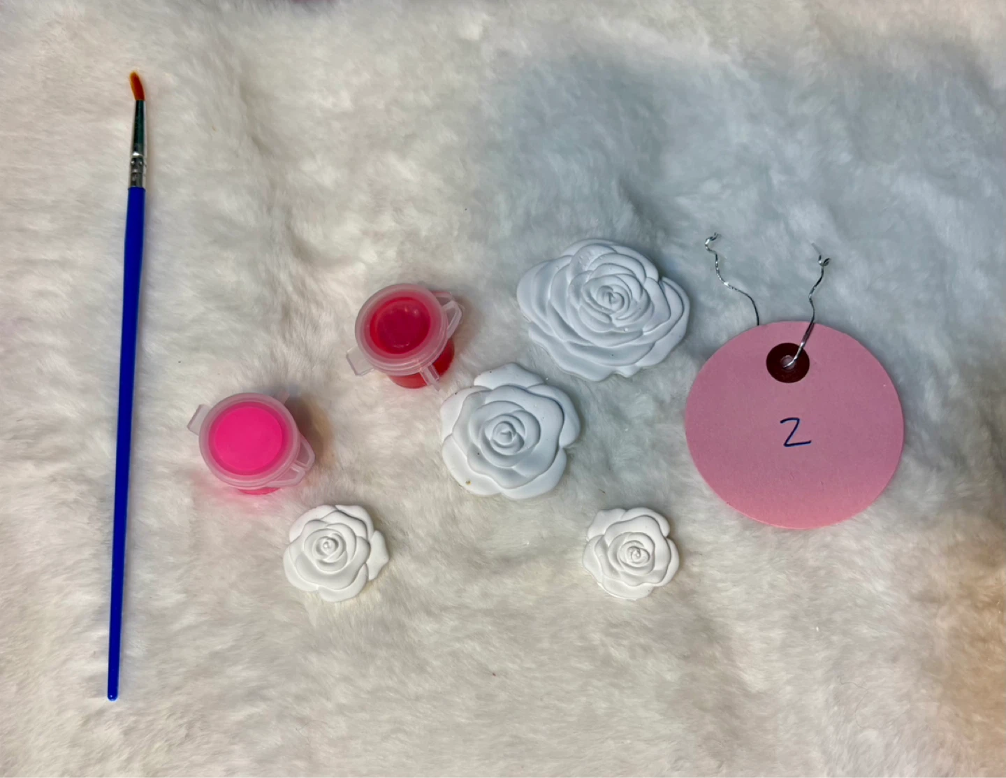 Rose Craft Kit with Paint & Brush - photo 2