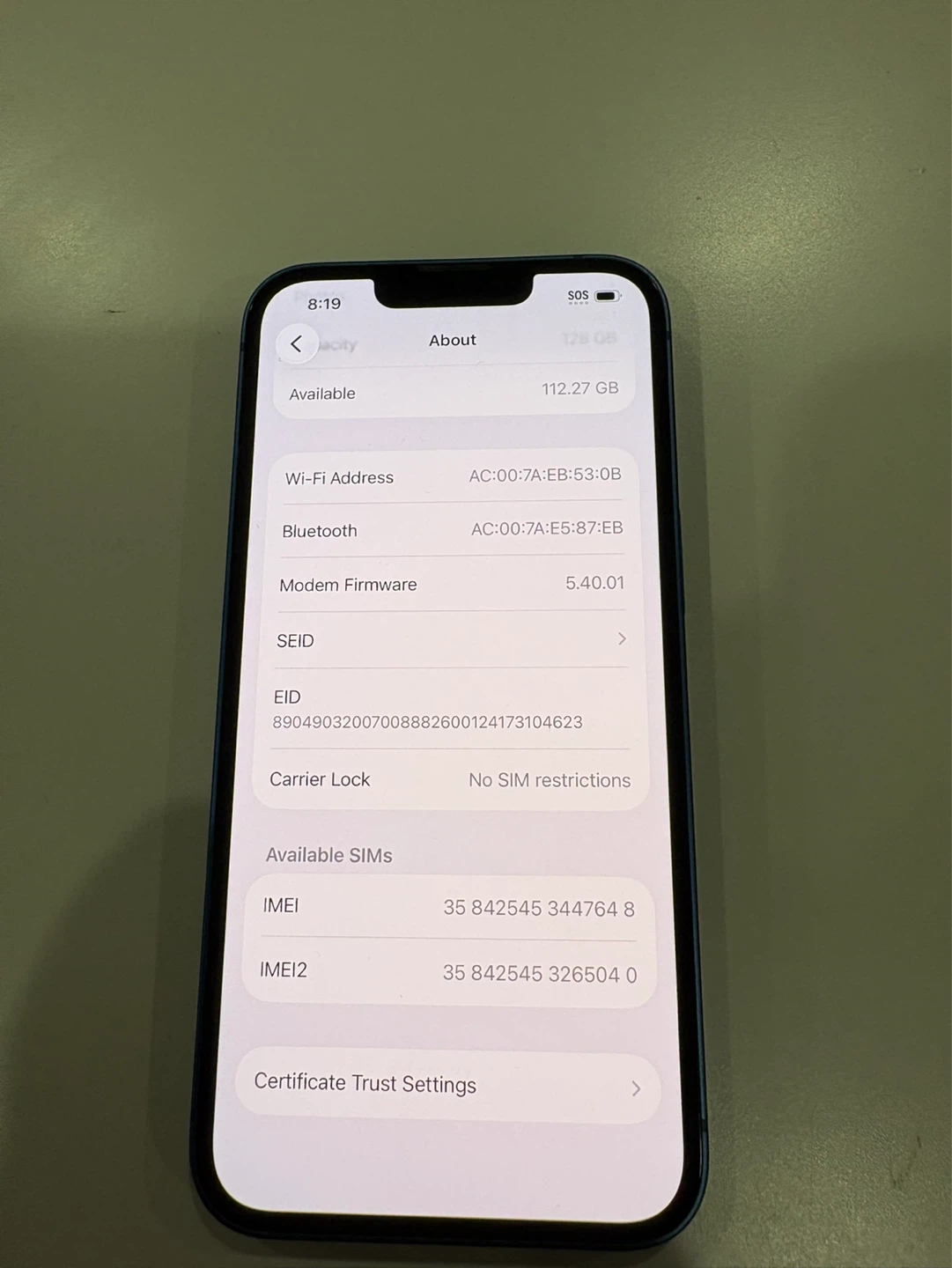 iPhone 13 128GB – Unlocked – Blue – $250 - photo 5