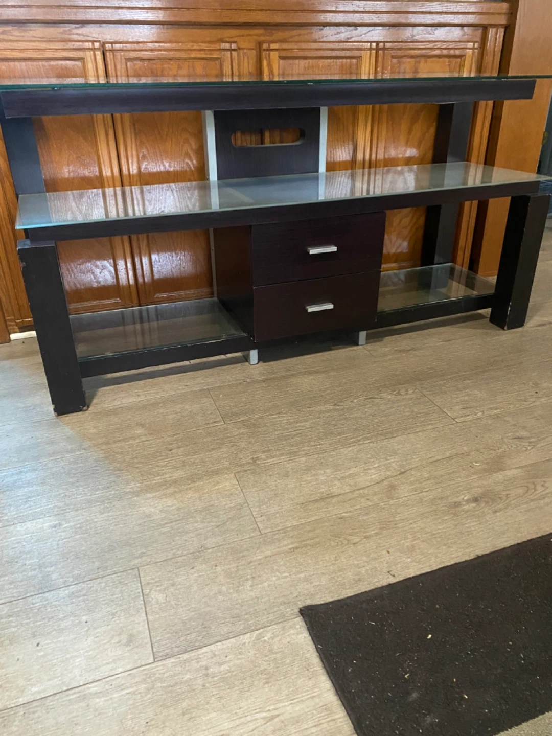Dark Wood tv stand