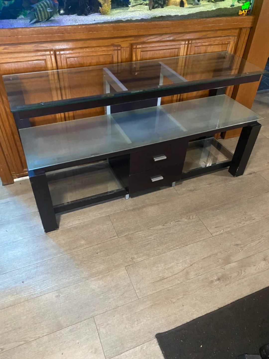 Dark Wood tv stand - photo 3