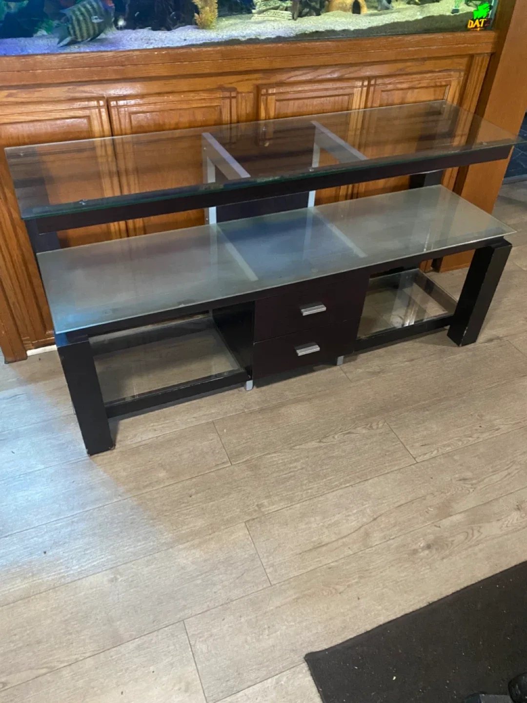 Dark Wood tv stand - photo 3
