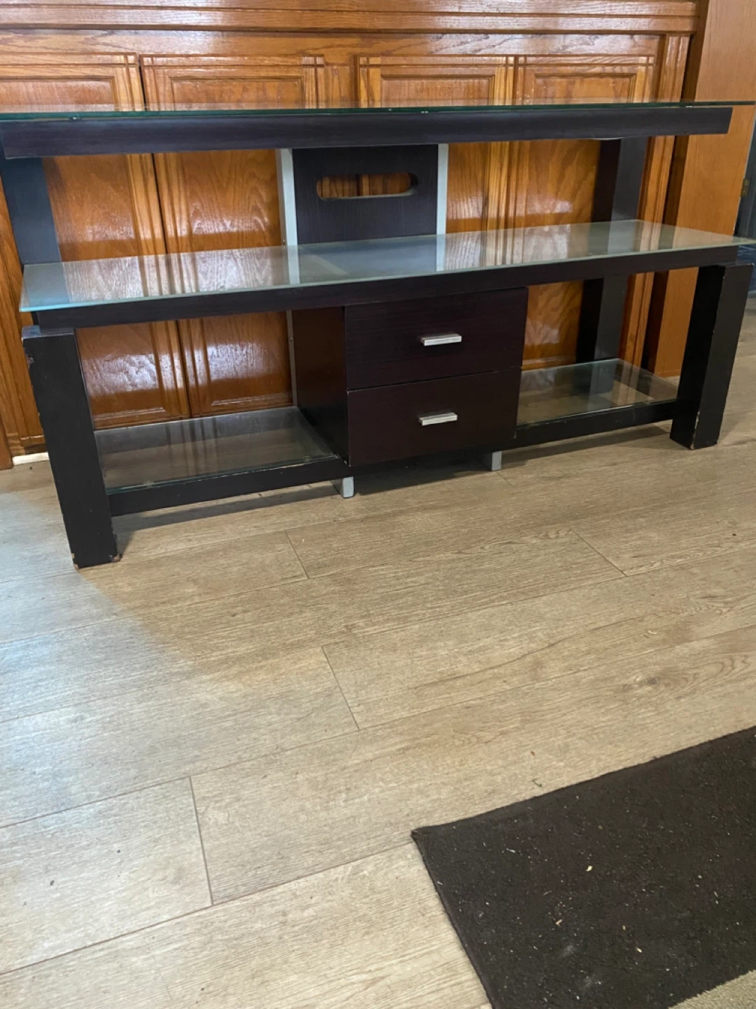 Dark Wood tv stand - photo 4