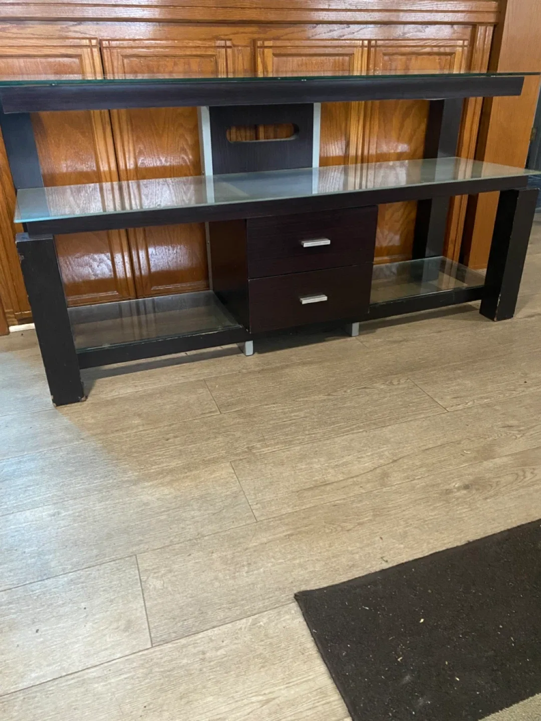 Dark Wood tv stand - photo 4