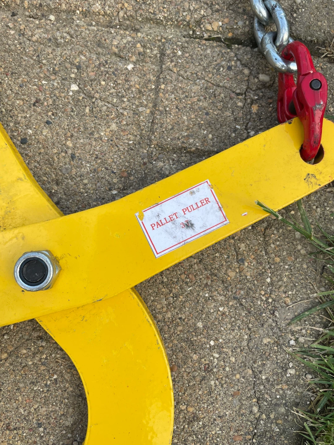 Pallet Puller with Chain Yellow - photo 2