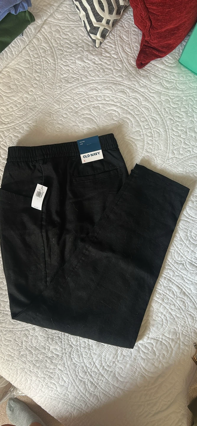Old Navy Black Linen Blend Pants - photo 2