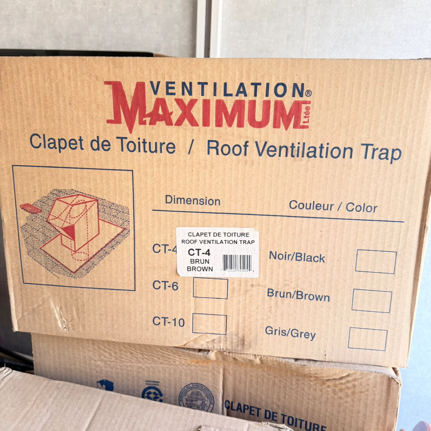 Ventilation Maximum Roof Vent Trap CT-4 Brown - photo 3