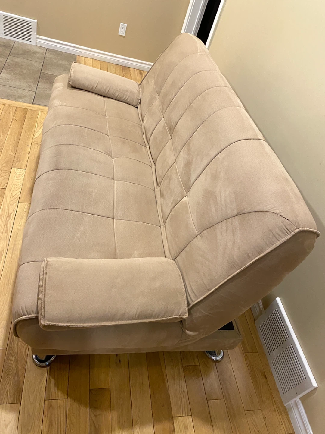 Braxton Studio Beige Futon Sofa Bed (CAN DELIVER) - photo 4