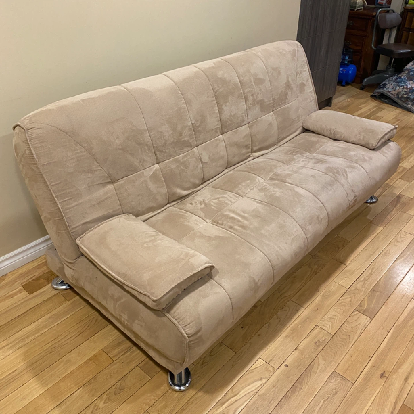 Braxton Studio Beige Futon Sofa Bed (CAN DELIVER) - photo 5