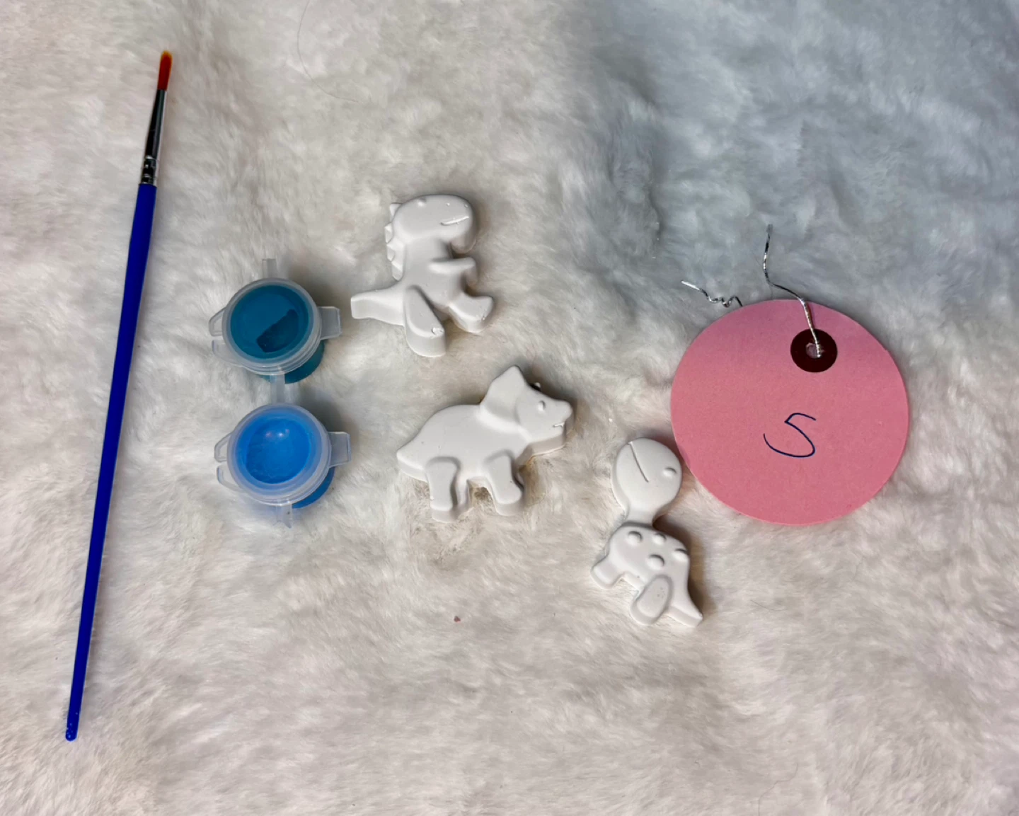 Paint Your Own Dinosaur Figurines Craft Kit