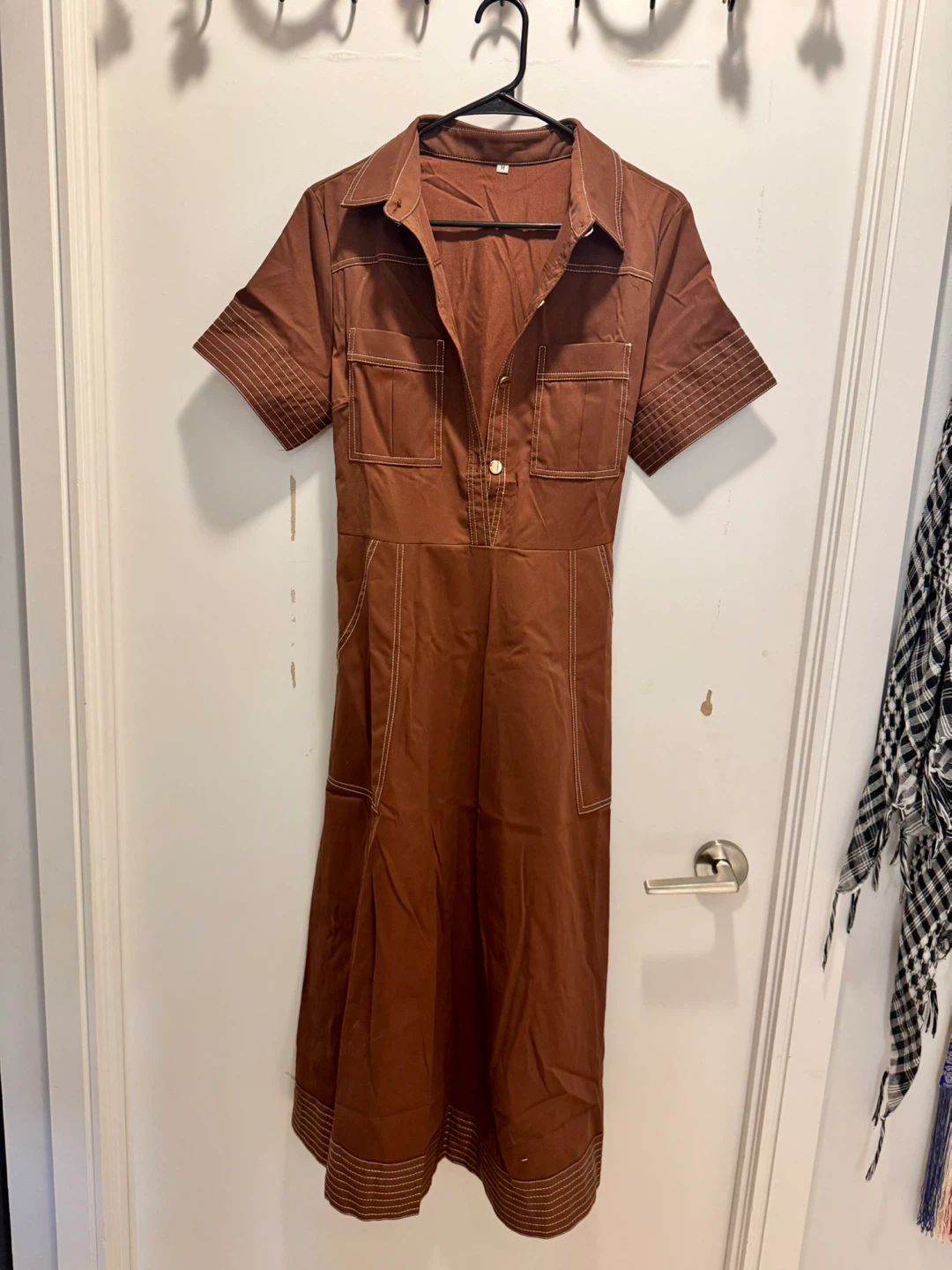 Brown Dress with Belt - photo 2