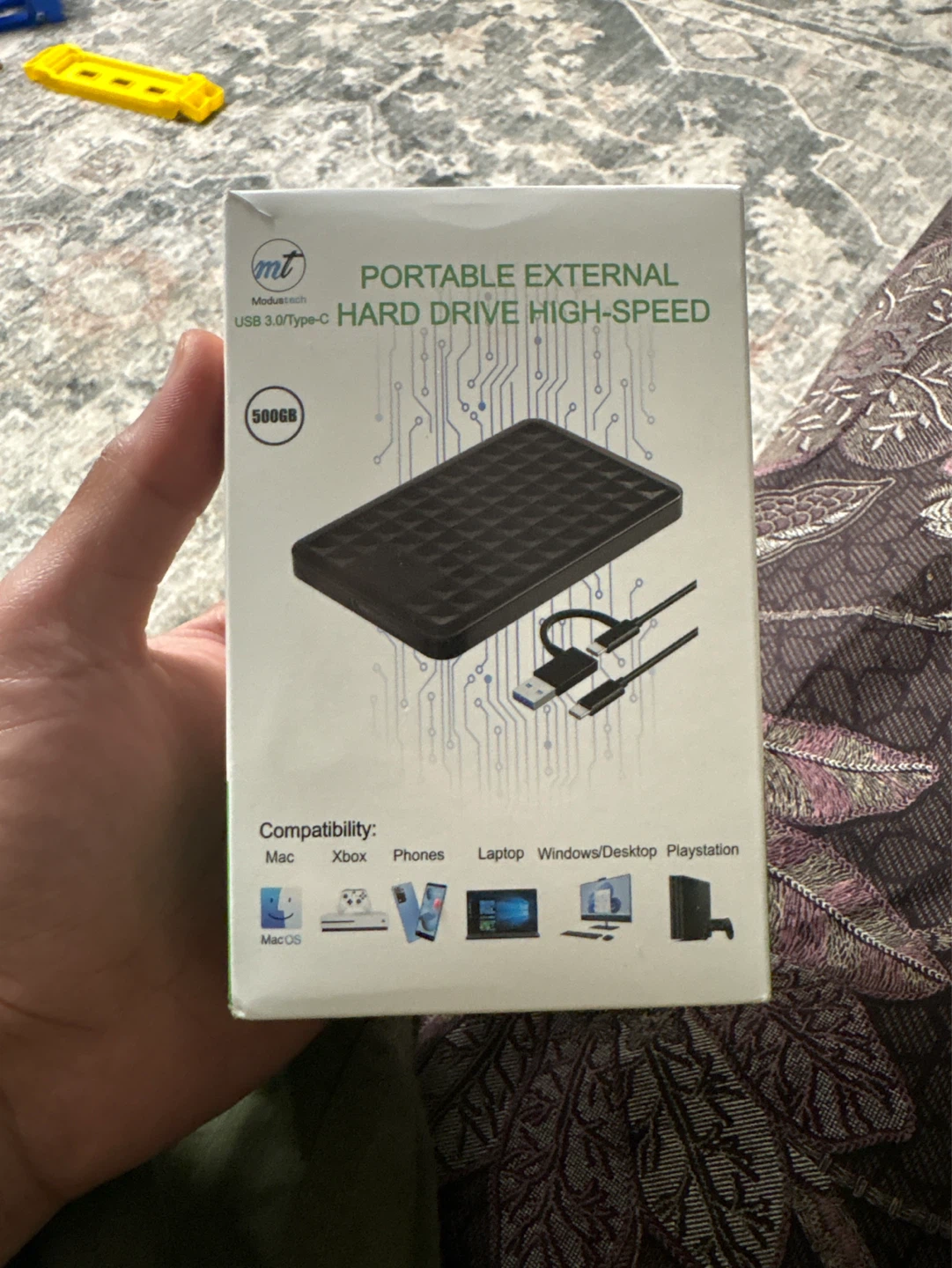 Modustech 500GB Portable External Hard Drive