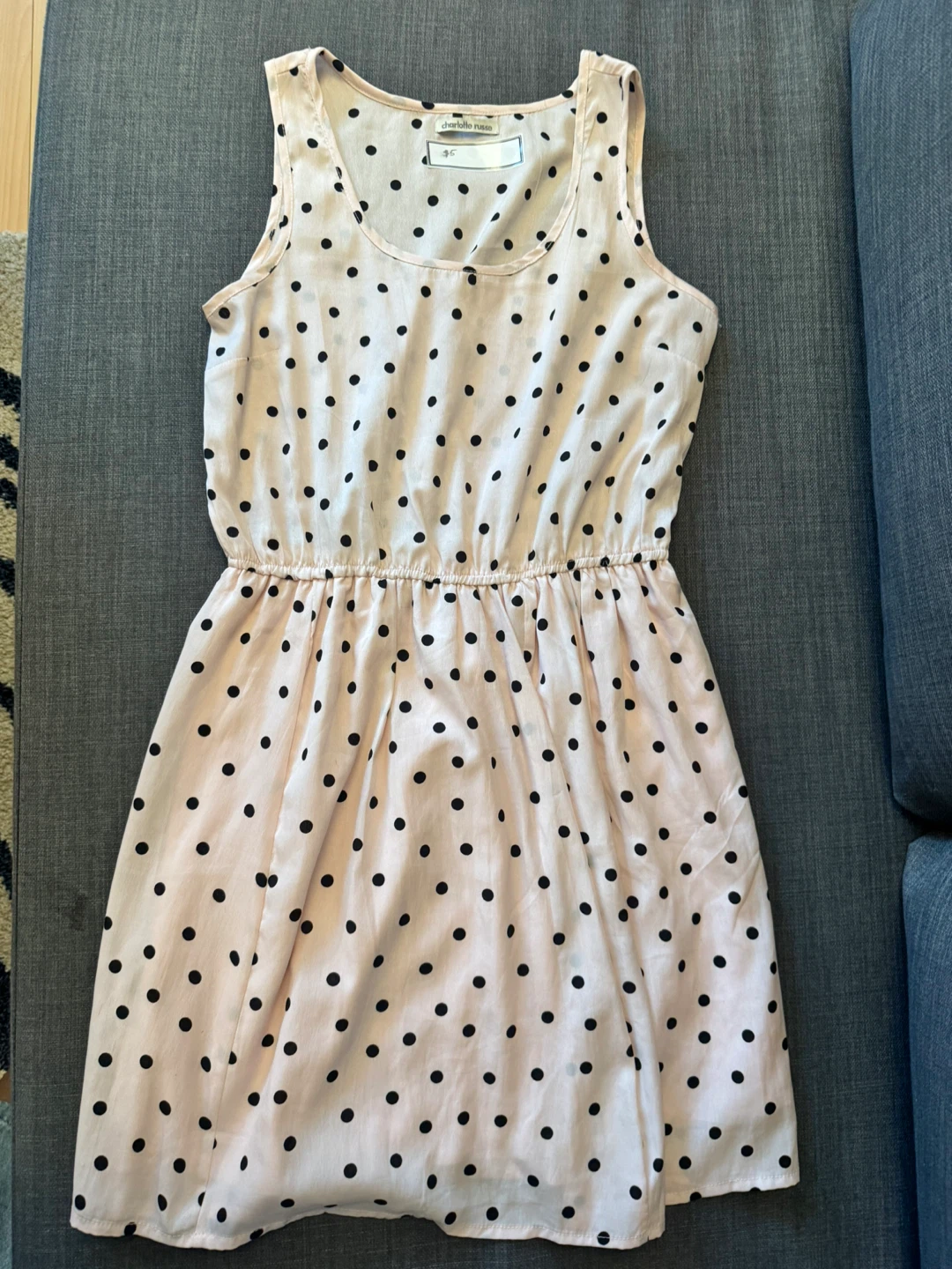 Pink Polka Dot Sleeveless Dress - photo 2