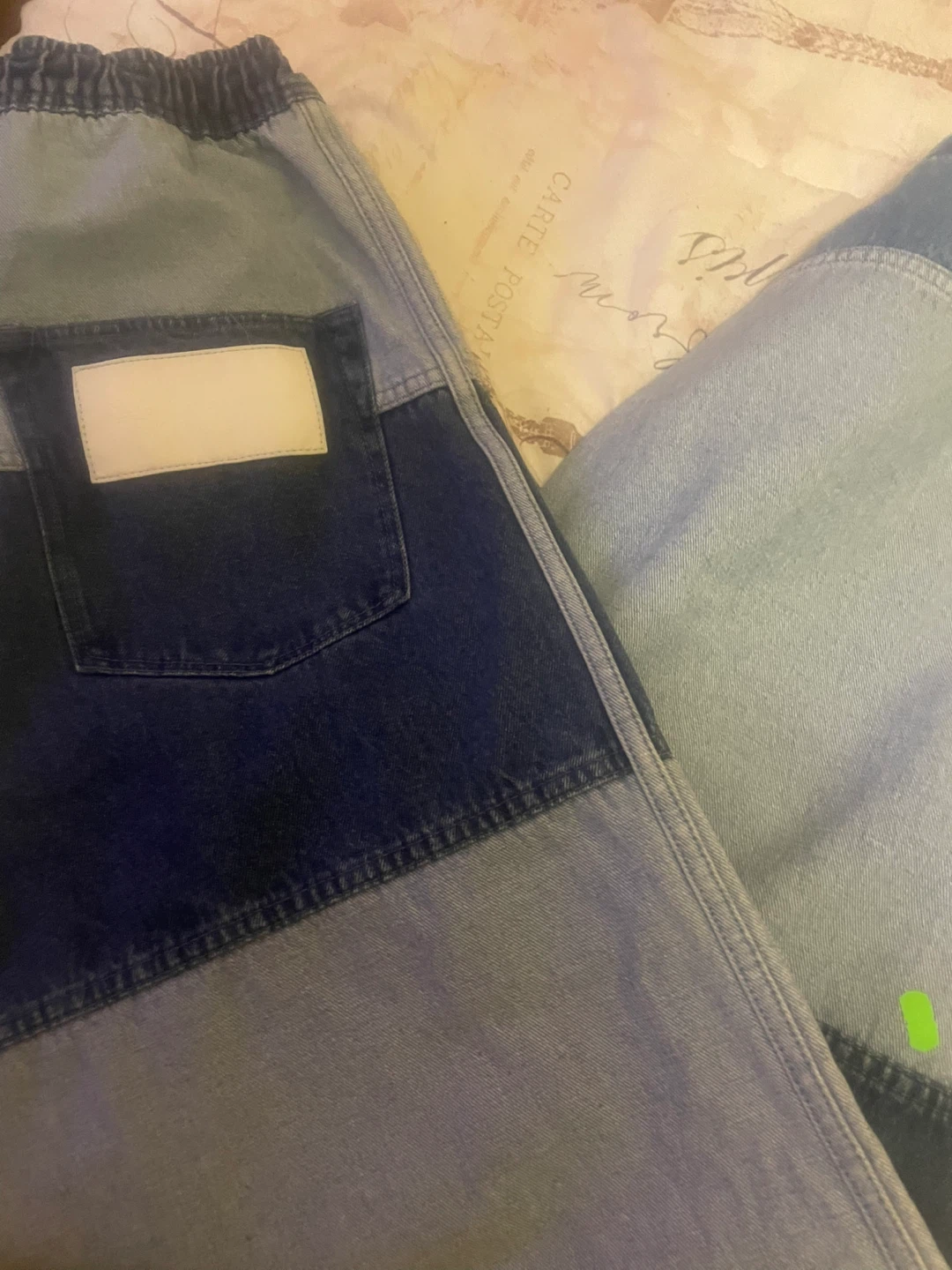 Patchwork Denim Jeans