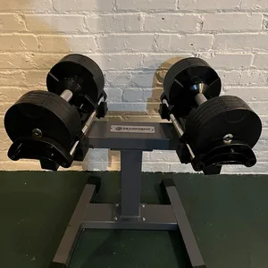 *USED ONCE* 50lb Adjustable Dumbbells and Stand