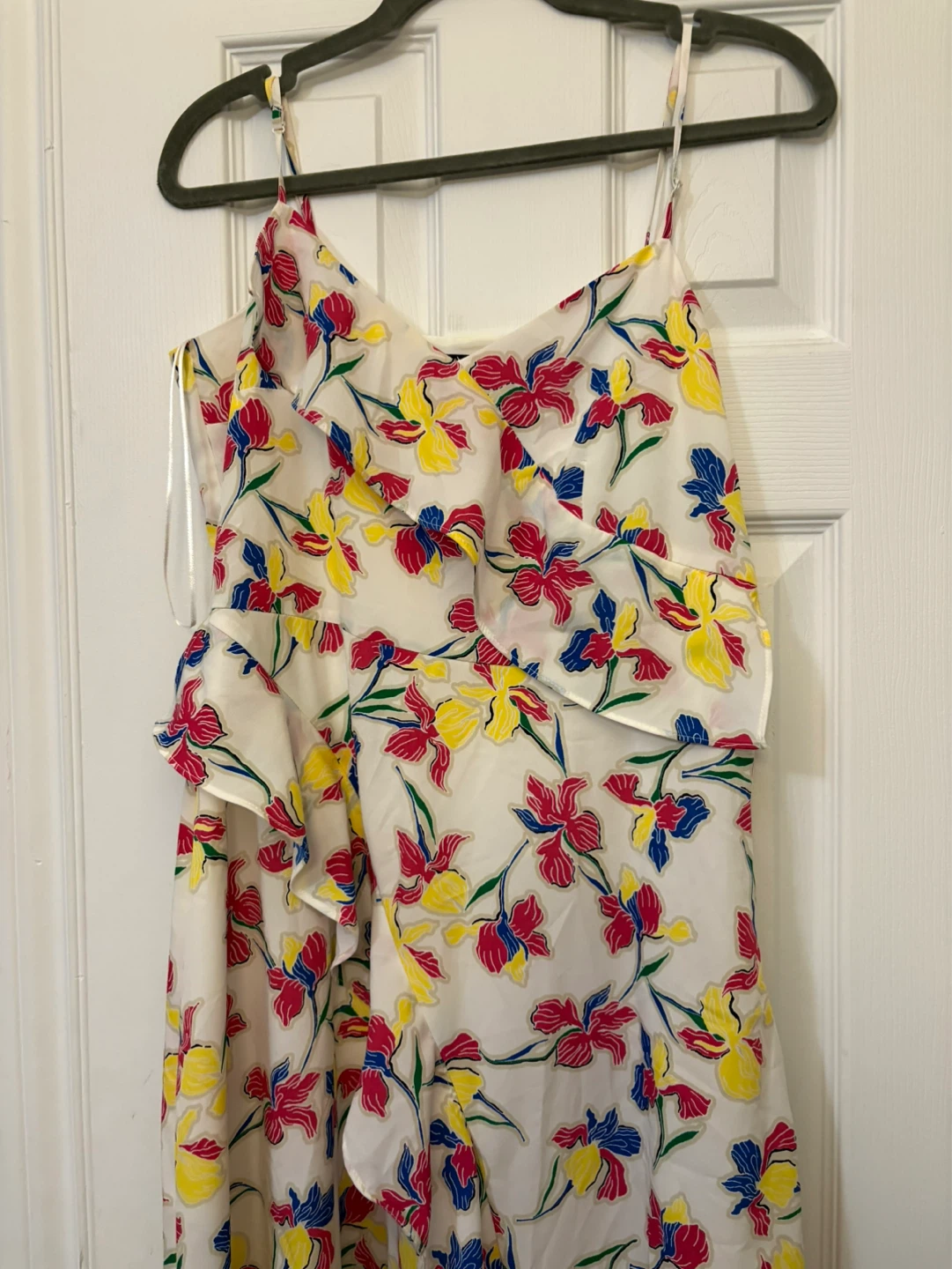 White Floral Ruffle Dress - photo 2